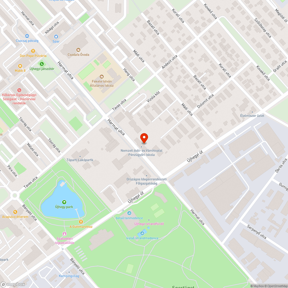 Botlásveszélyes fedlap bejelentés helye