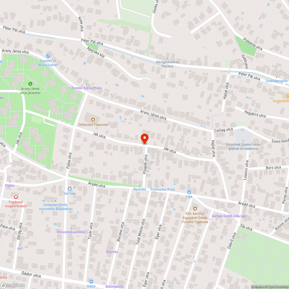 Csap körül kátyú bejelentés helye