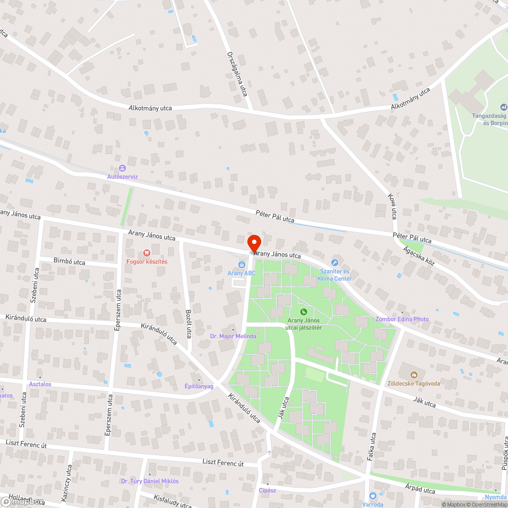 Rozsdás keret bejelentés helye