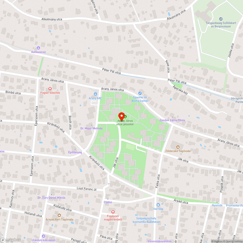 Rozsdás keret bejelentés helye