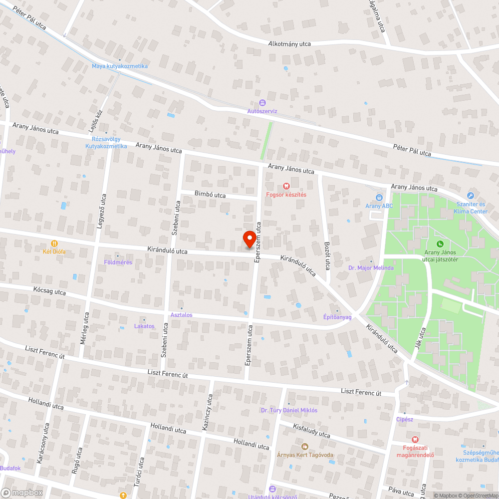 Rozsdás Posta távközlési szekrény III. bejelentés helye