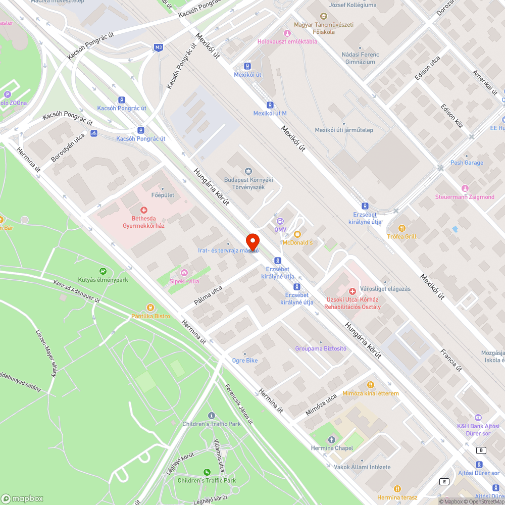 Sérült tűzcsap bejelentés helye