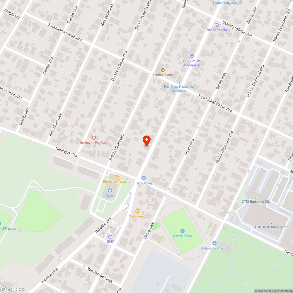 Botlásveszélyes fedlap bejelentés helye