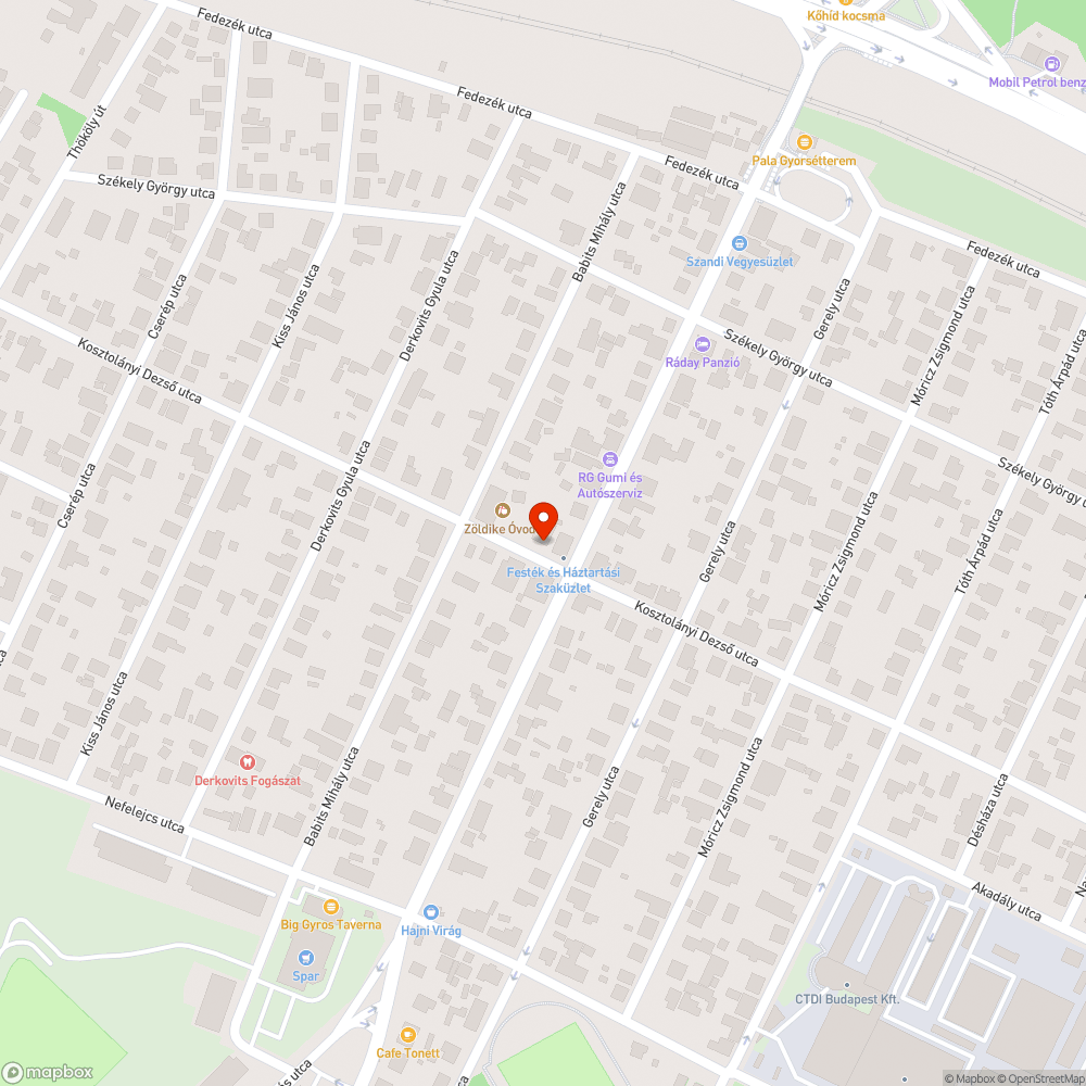 Botlásveszélyes fedlap bejelentés helye