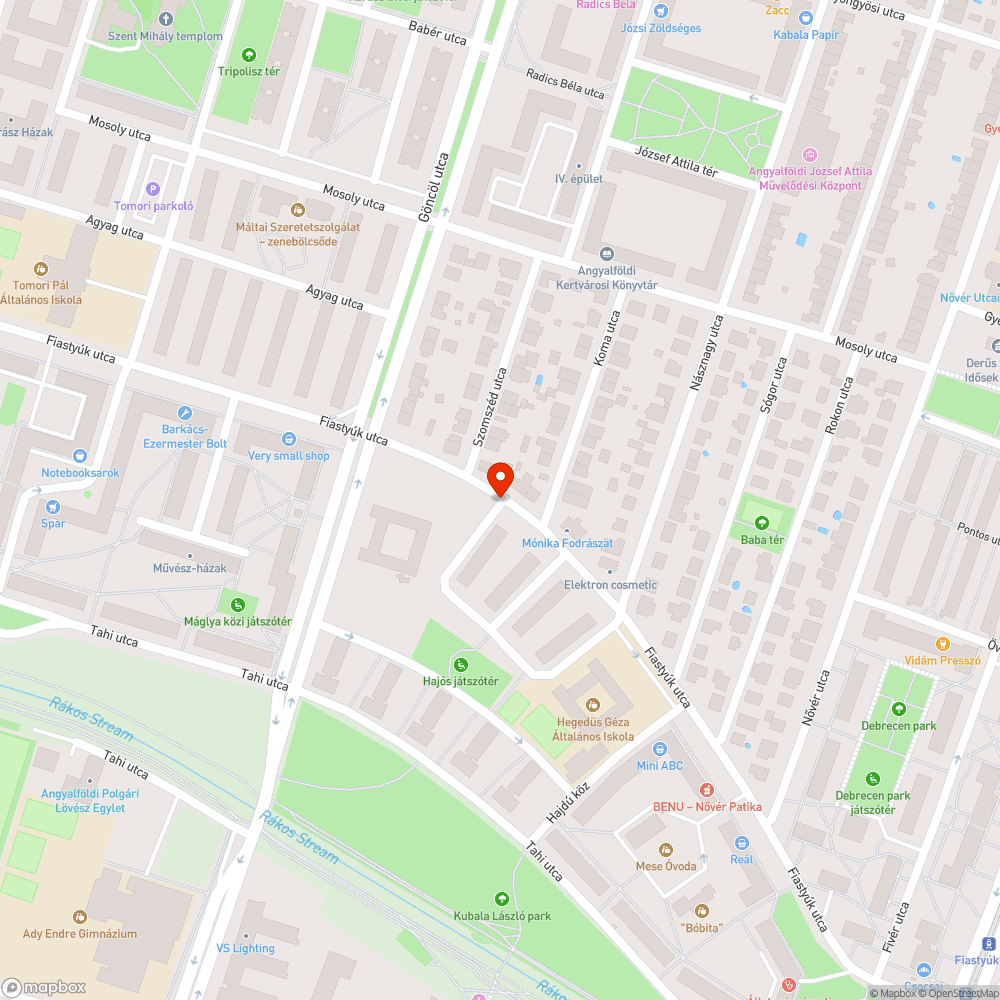 Sérült utcatábla bejelentés helye