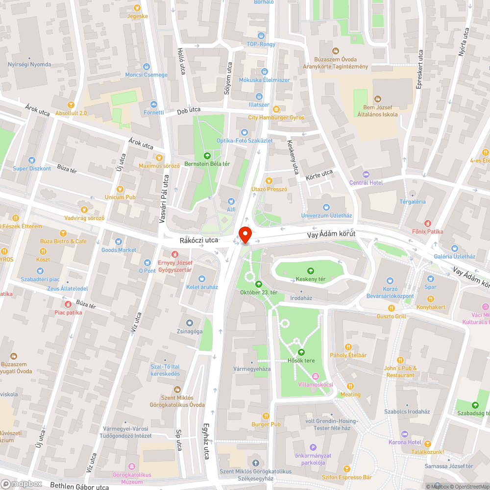 Köztéri utcai óraoszlop hőmérséklet jelzés nem működik bejelentés helye