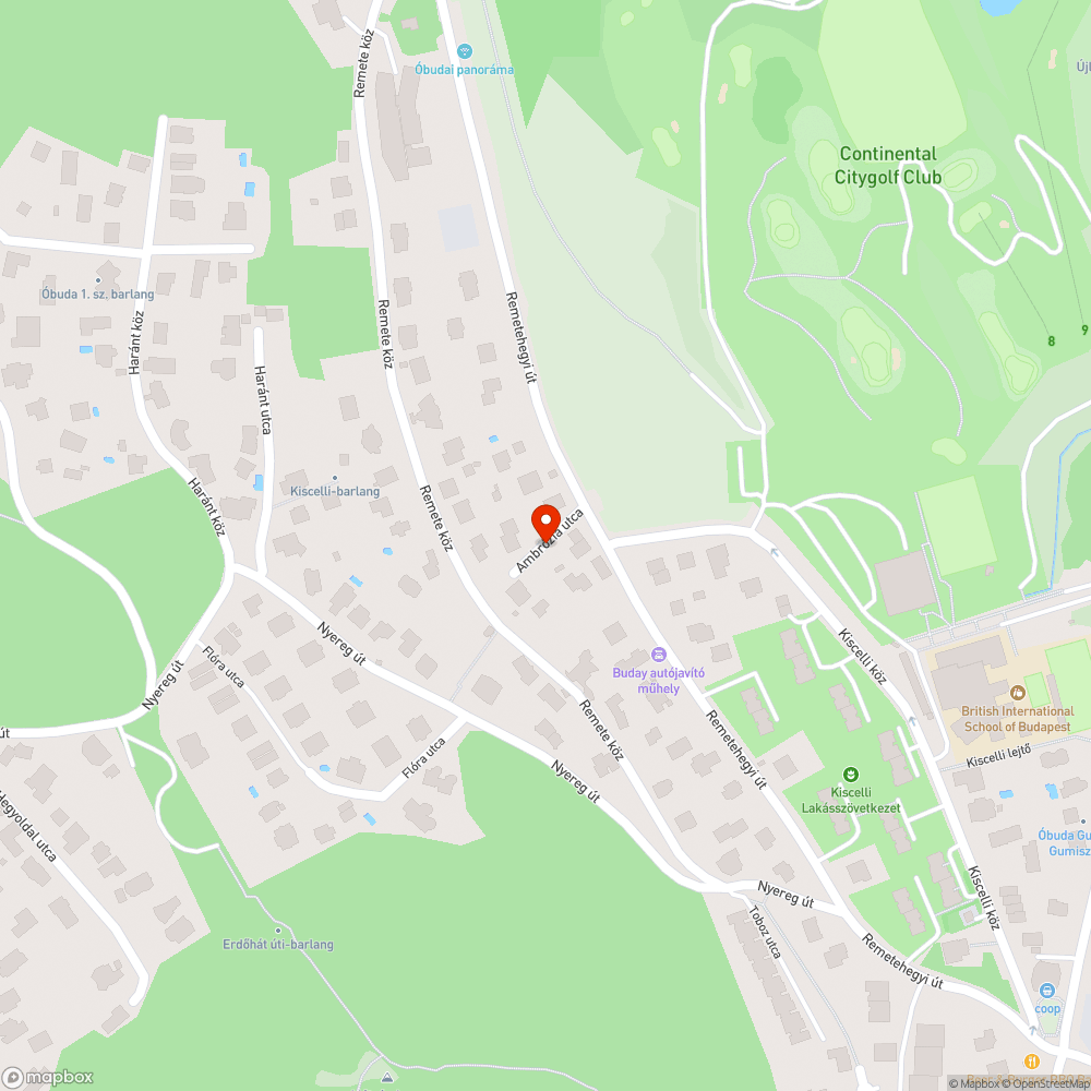 Ambrózia utca nem átjárható bejelentés helye