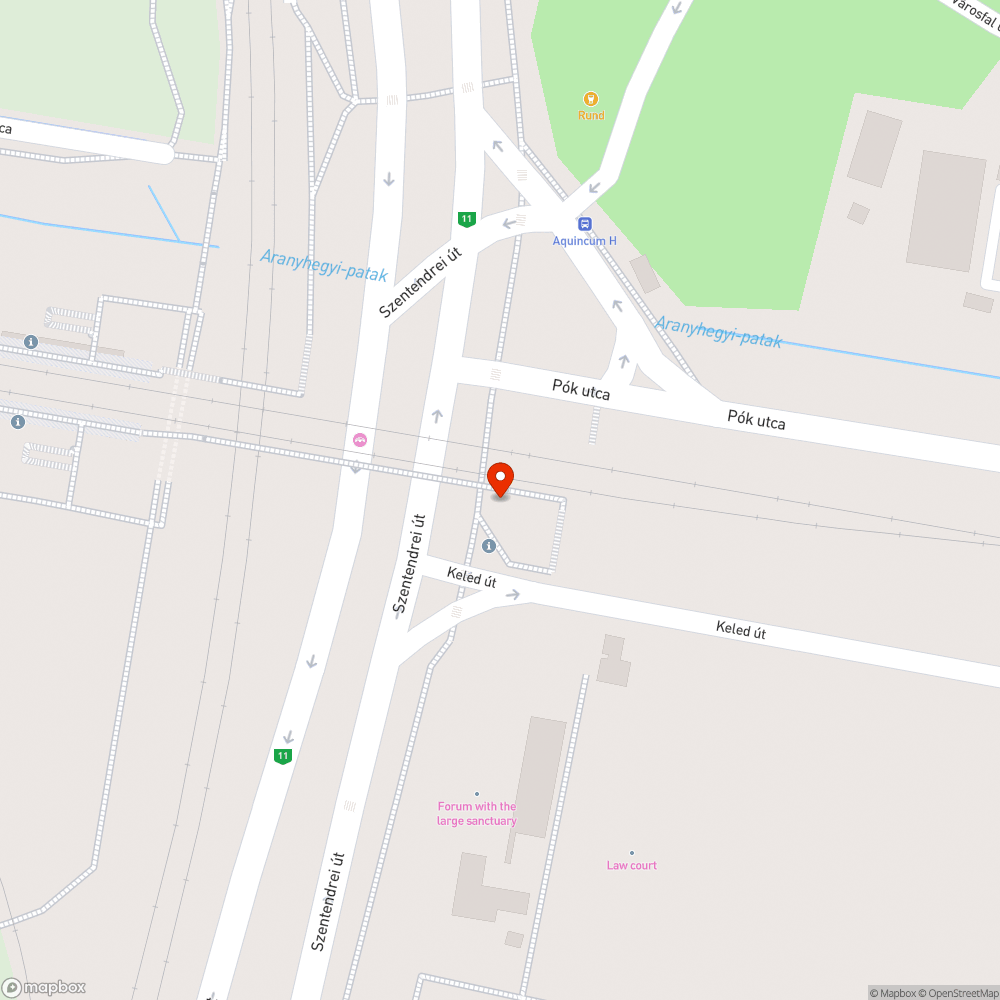 Szemét a híd alatt bejelentés helye