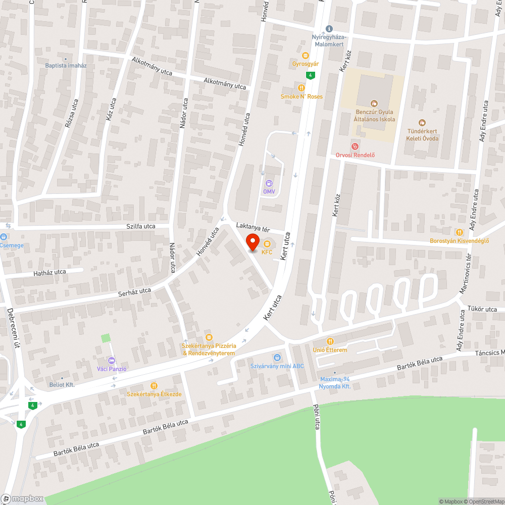 Szemetes terület bejelentés helye