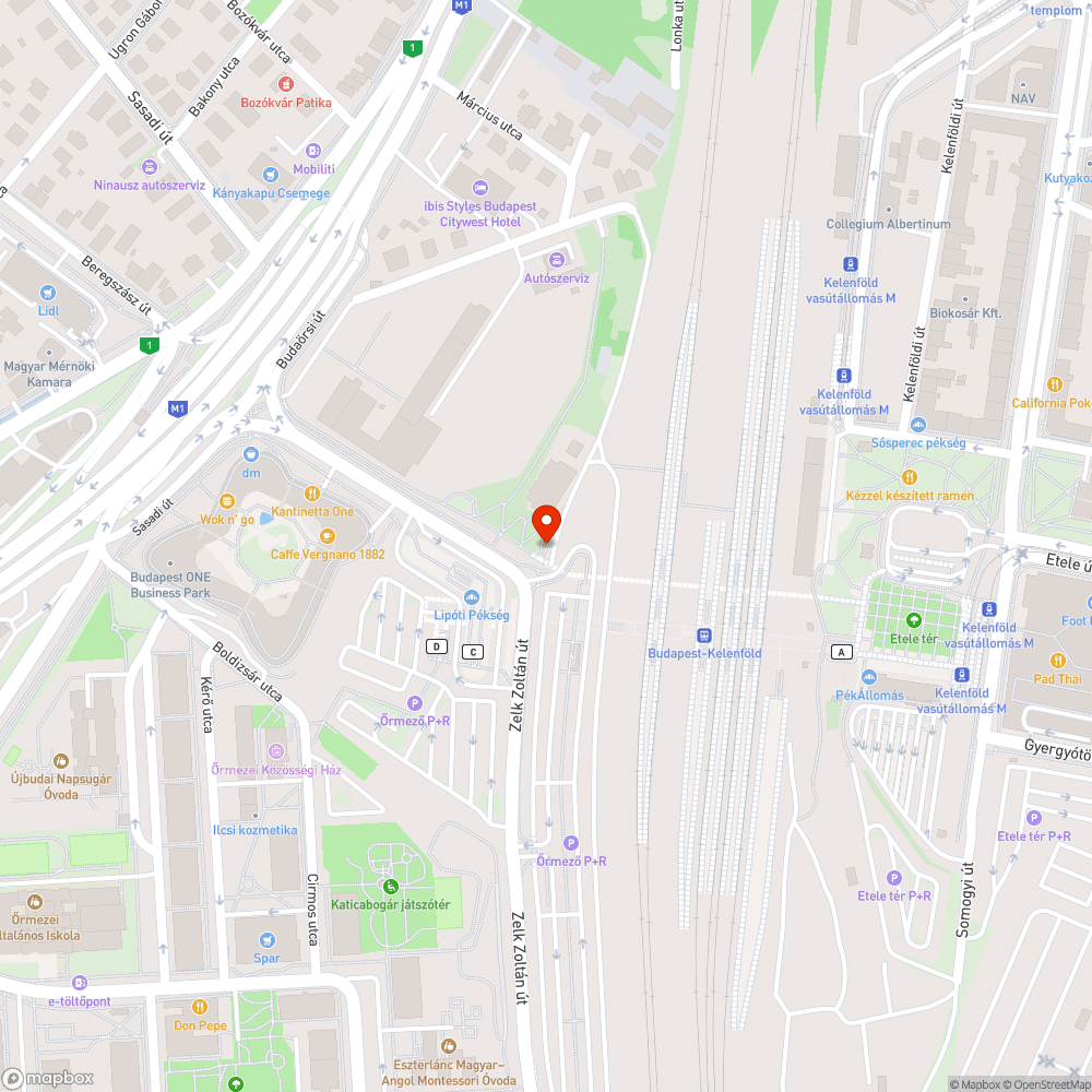 Jeges bejelentés helye