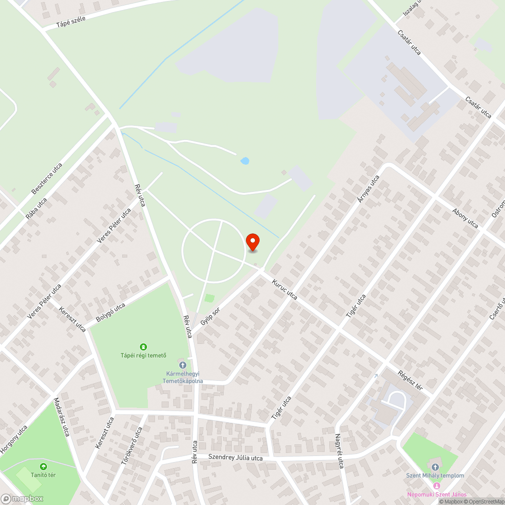 Csatorna fedél bejelentés helye