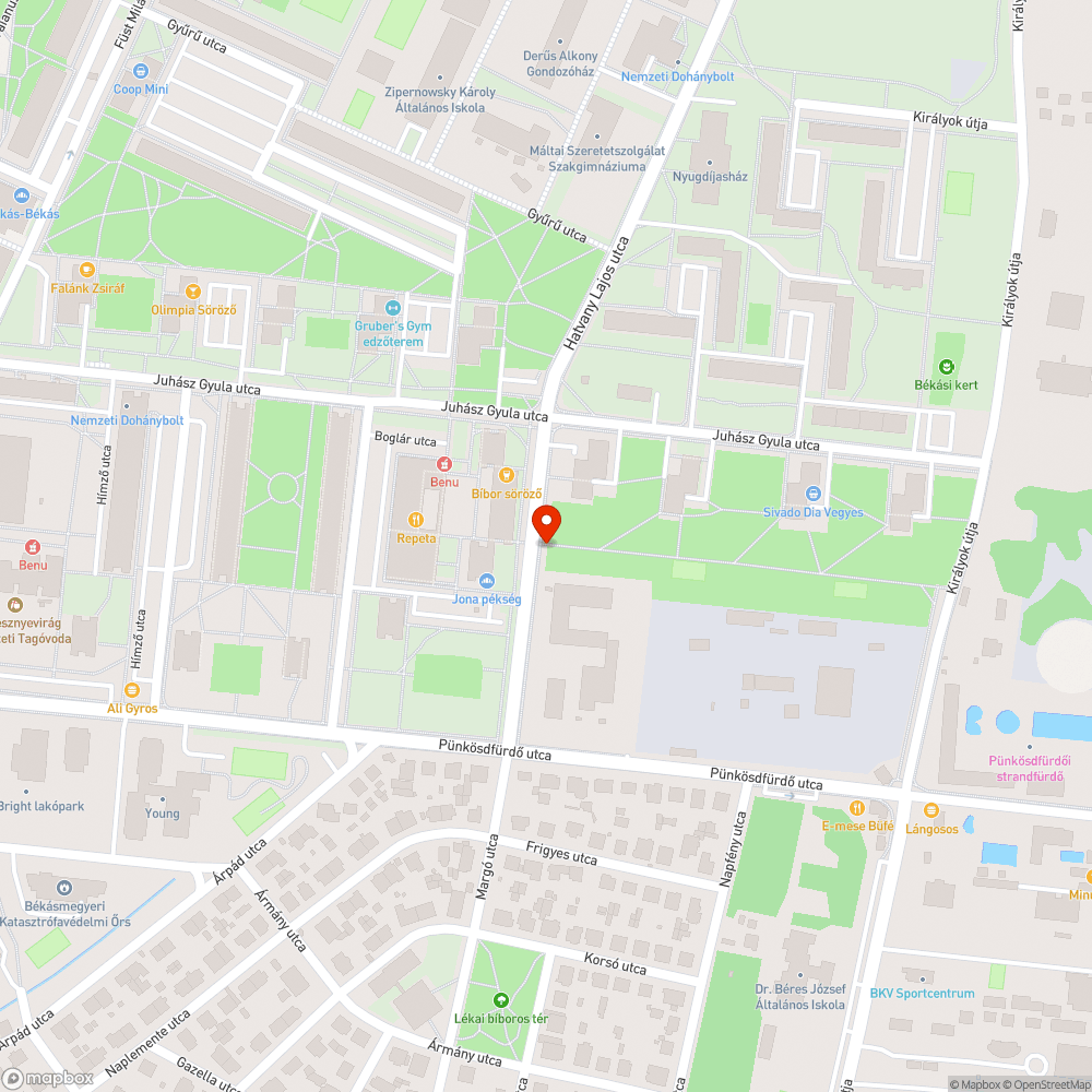 Zacskók a fán bejelentés helye