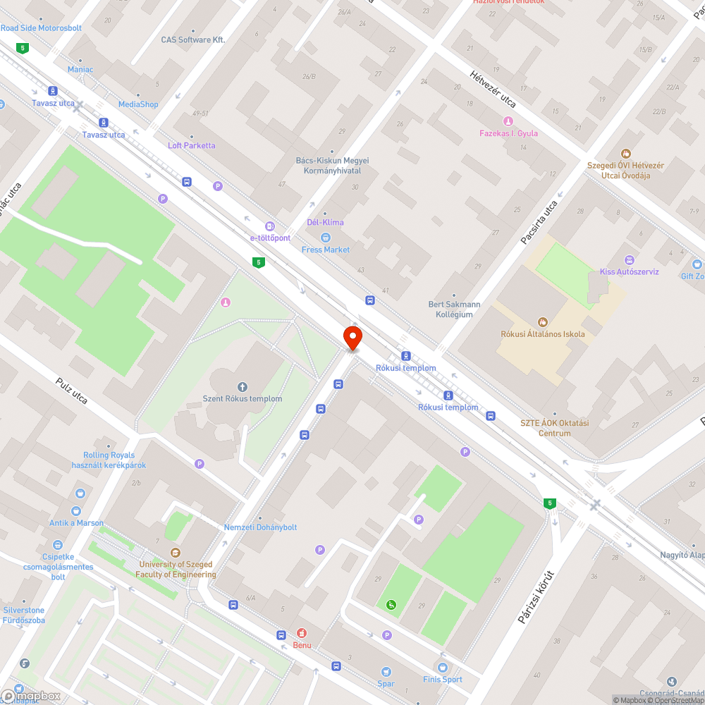 Kátyúk - Szent Gellért utca bejelentés helye