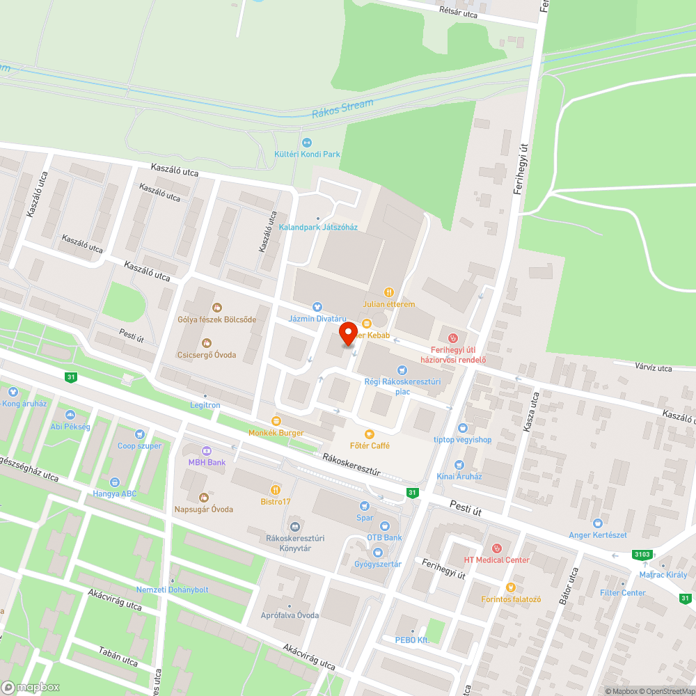 Nájlon bejelentés helye