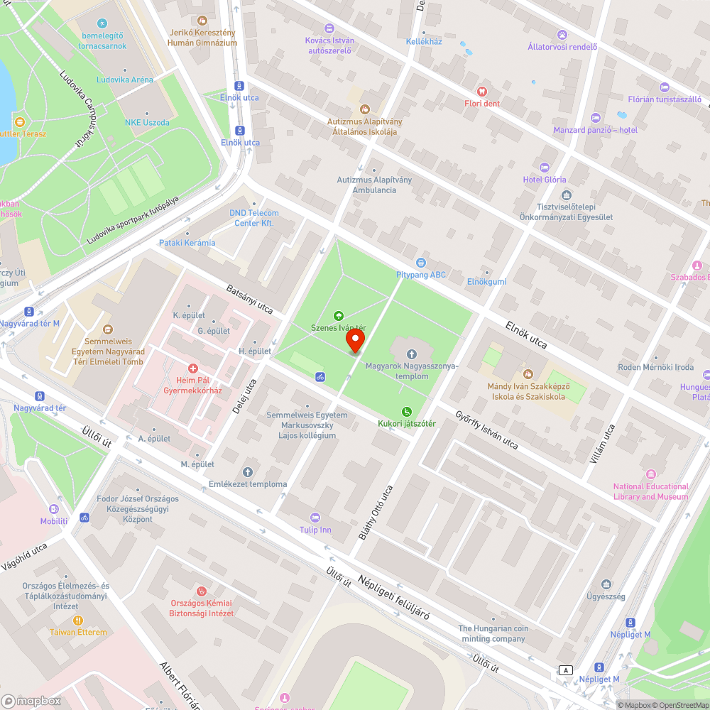 Sérült pad bejelentés helye