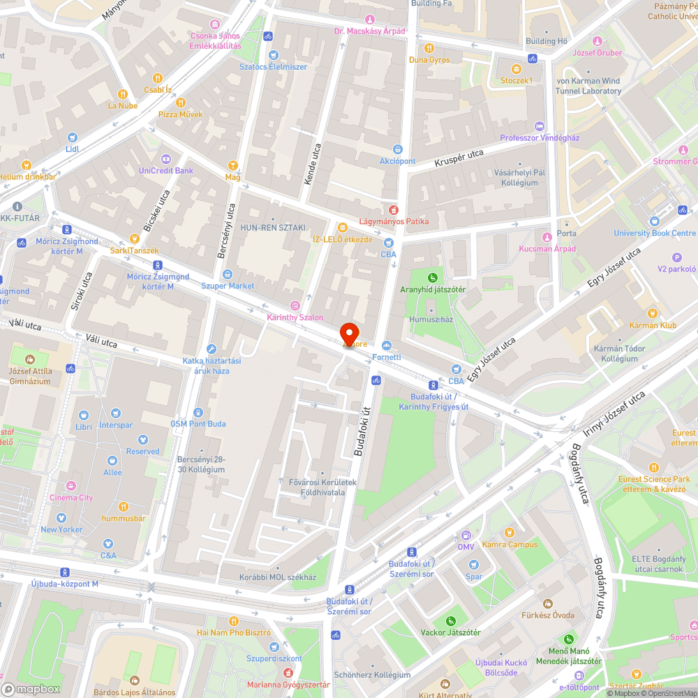 Budafoki út / Karinthy Frigyes út (33) buszmegálló üvege graffitis bejelentés helye