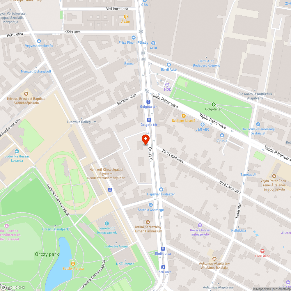 Sérült padok 1 bejelentés helye