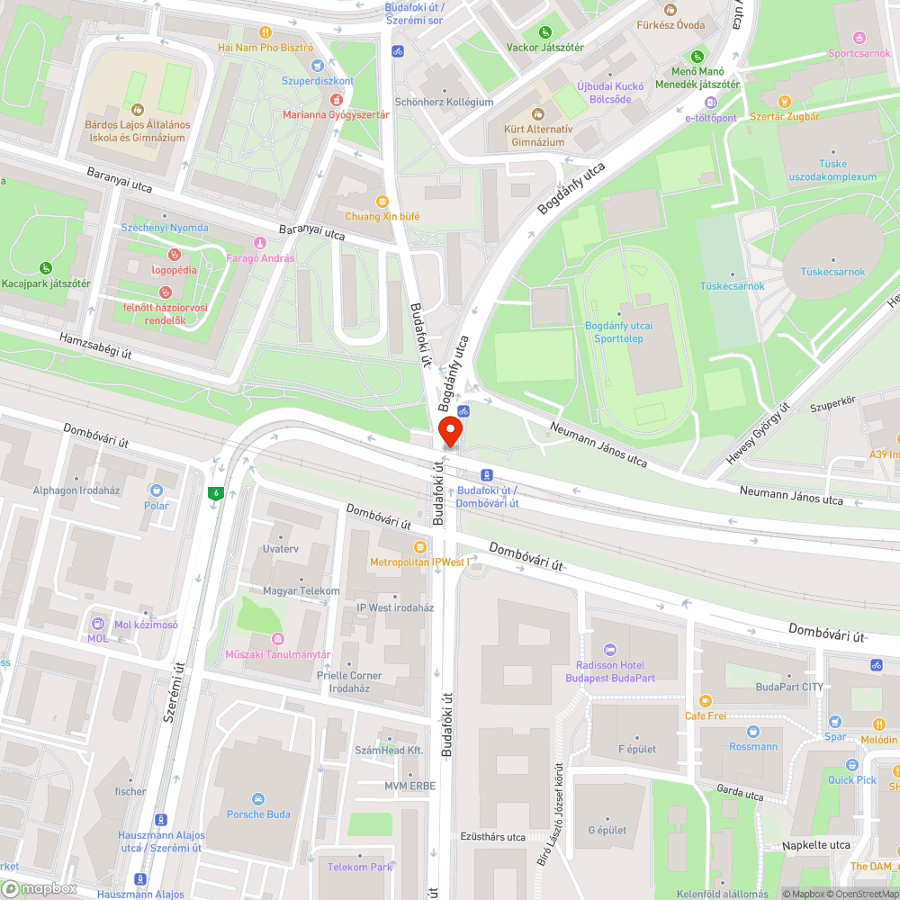 graffitis az oldala - Budafoki út / Dombóvári út bejelentés helye