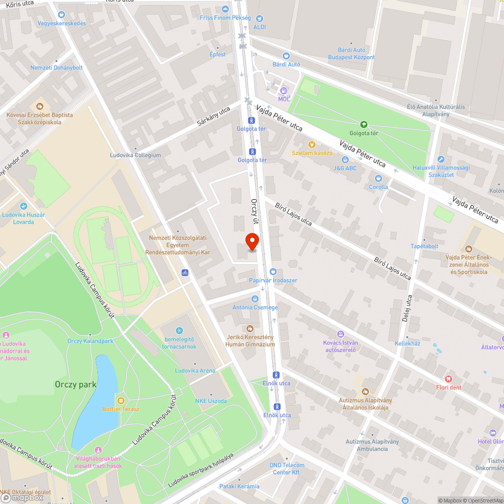 Sérült padok 3 bejelentés helye