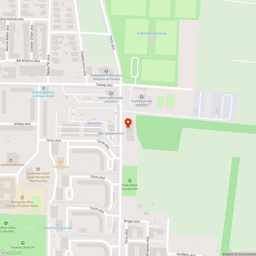 Sérült fák bejelentés helye