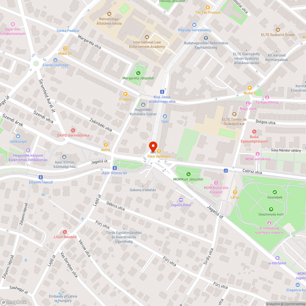 Megsüllyedt aknafedelek bejelentés helye