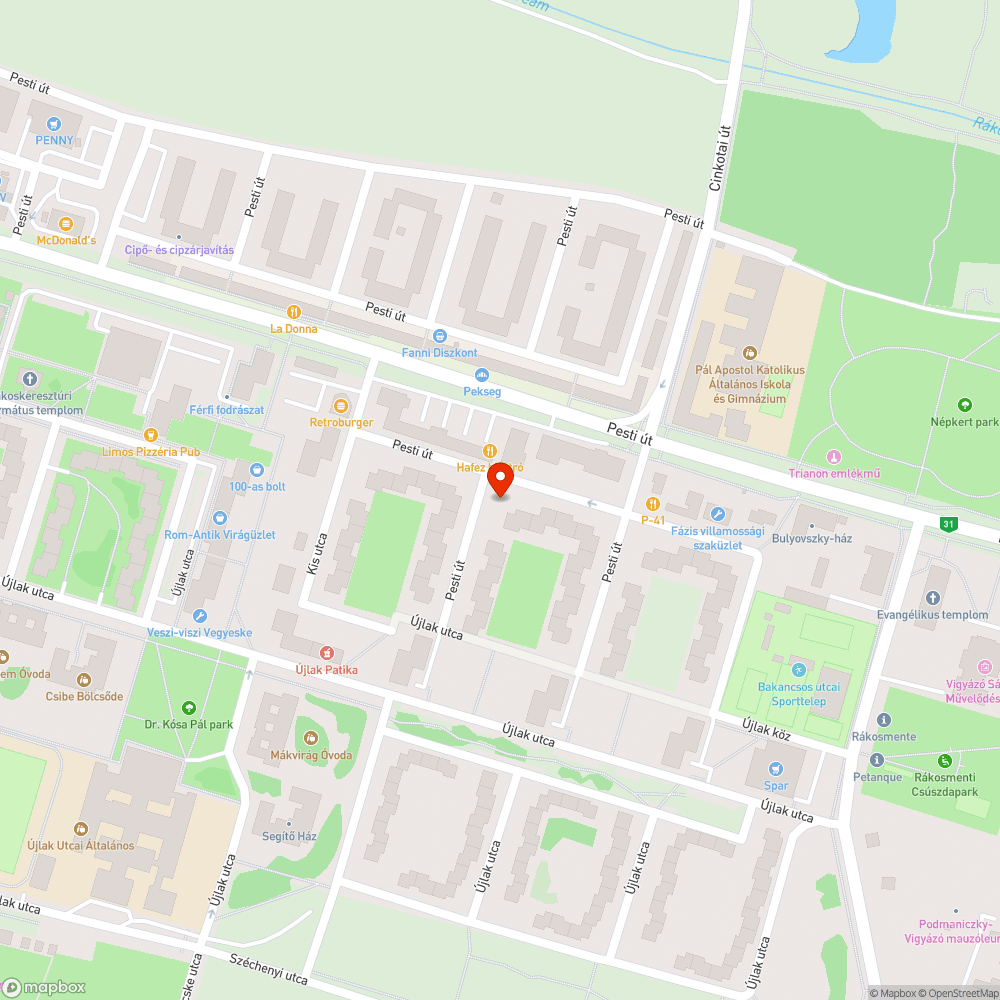 Fenyő bejelentés helye