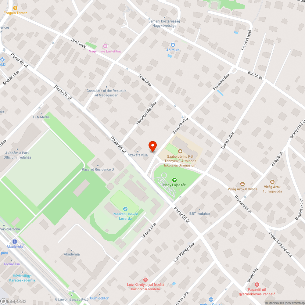 Szemetes utca bejelentés helye