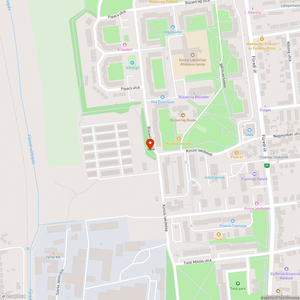 Elhagyott szemét bejelentés helye