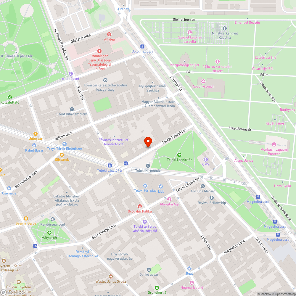 Magára hagyott járművek bejelentés helye