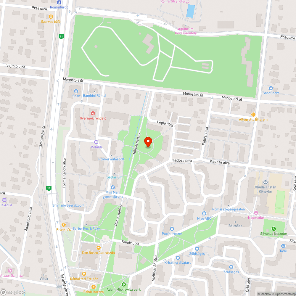 Kidőlt fa utáni kráter bejelentés helye