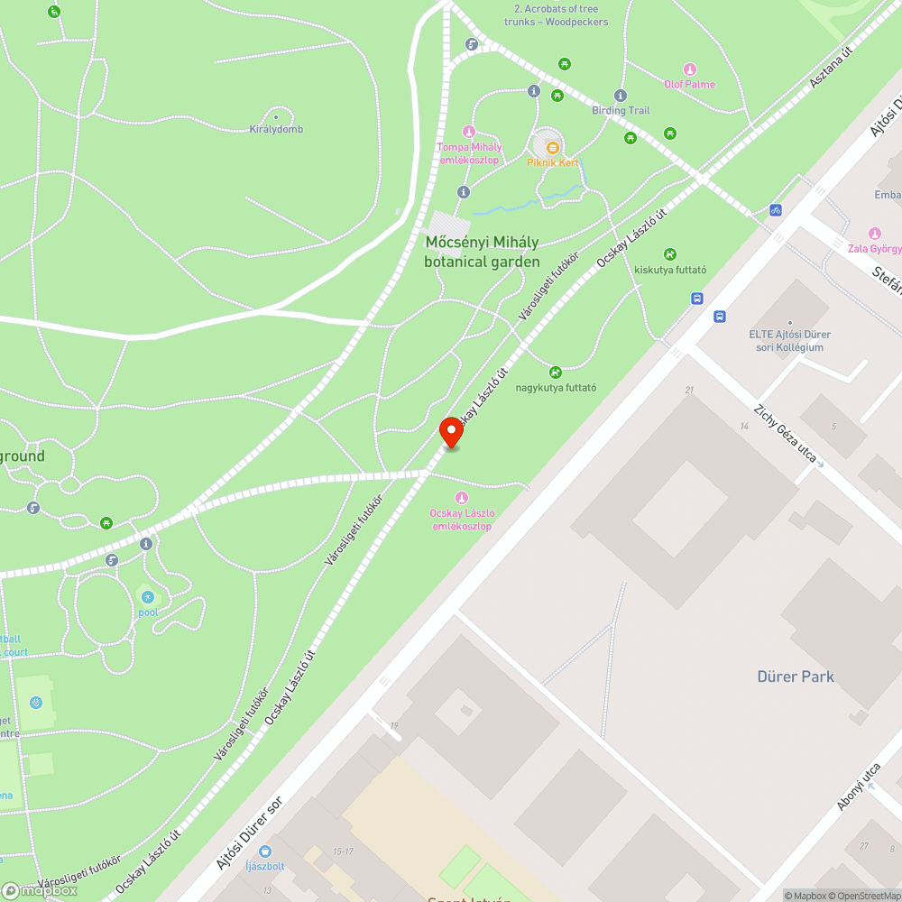 Elavult táblák és jelzések a Városligetben bejelentés helye