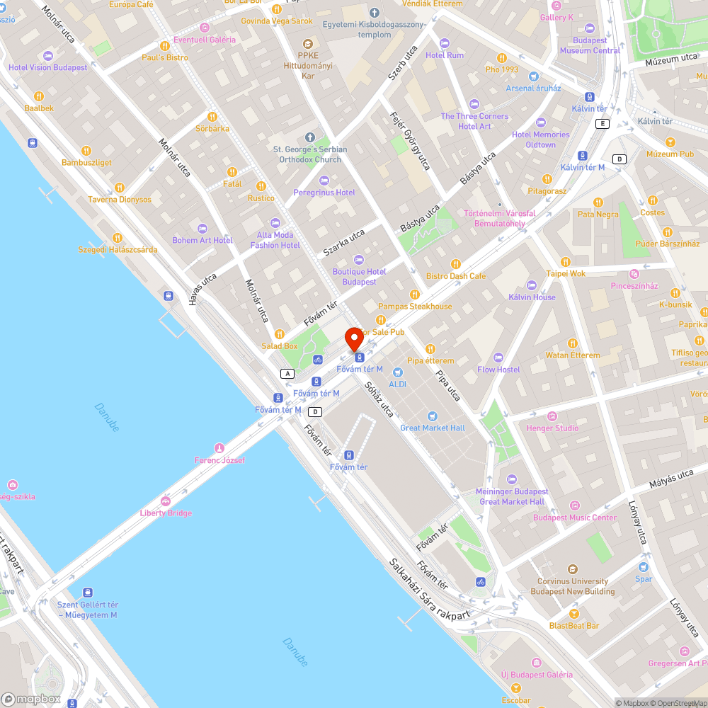 Fővám gaz bejelentés helye