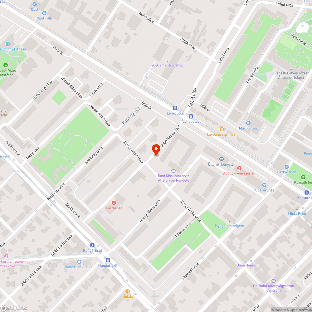 Leszakadt faág bejelentés helye