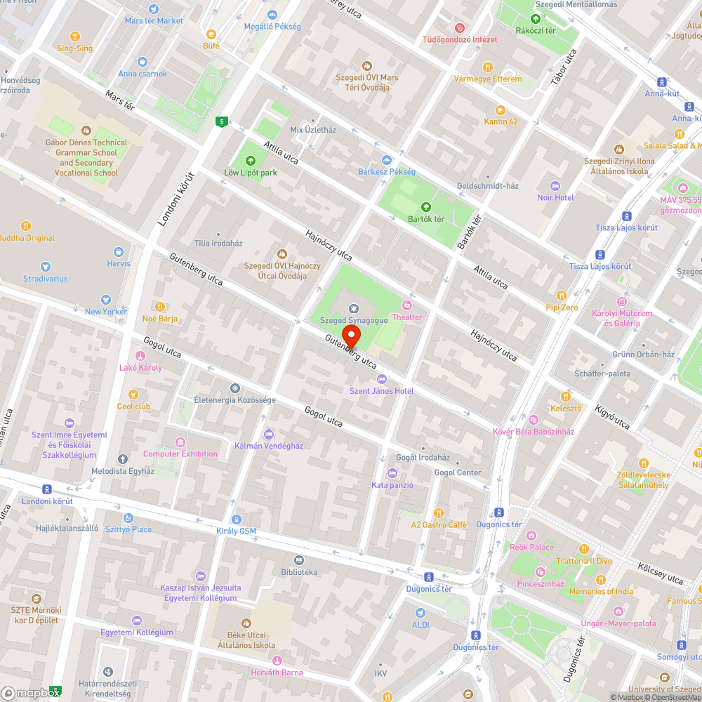 Gutenberg utcai pollerek bejelentés helye