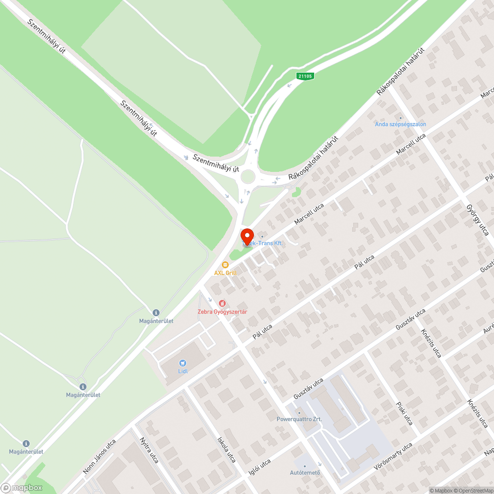 Kőrakás bejelentés helye