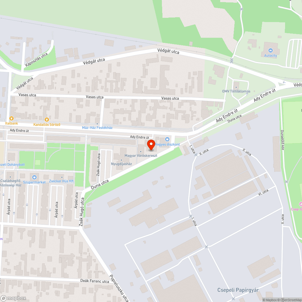 Botlásveszélyes Telekom szekrény bejelentés helye