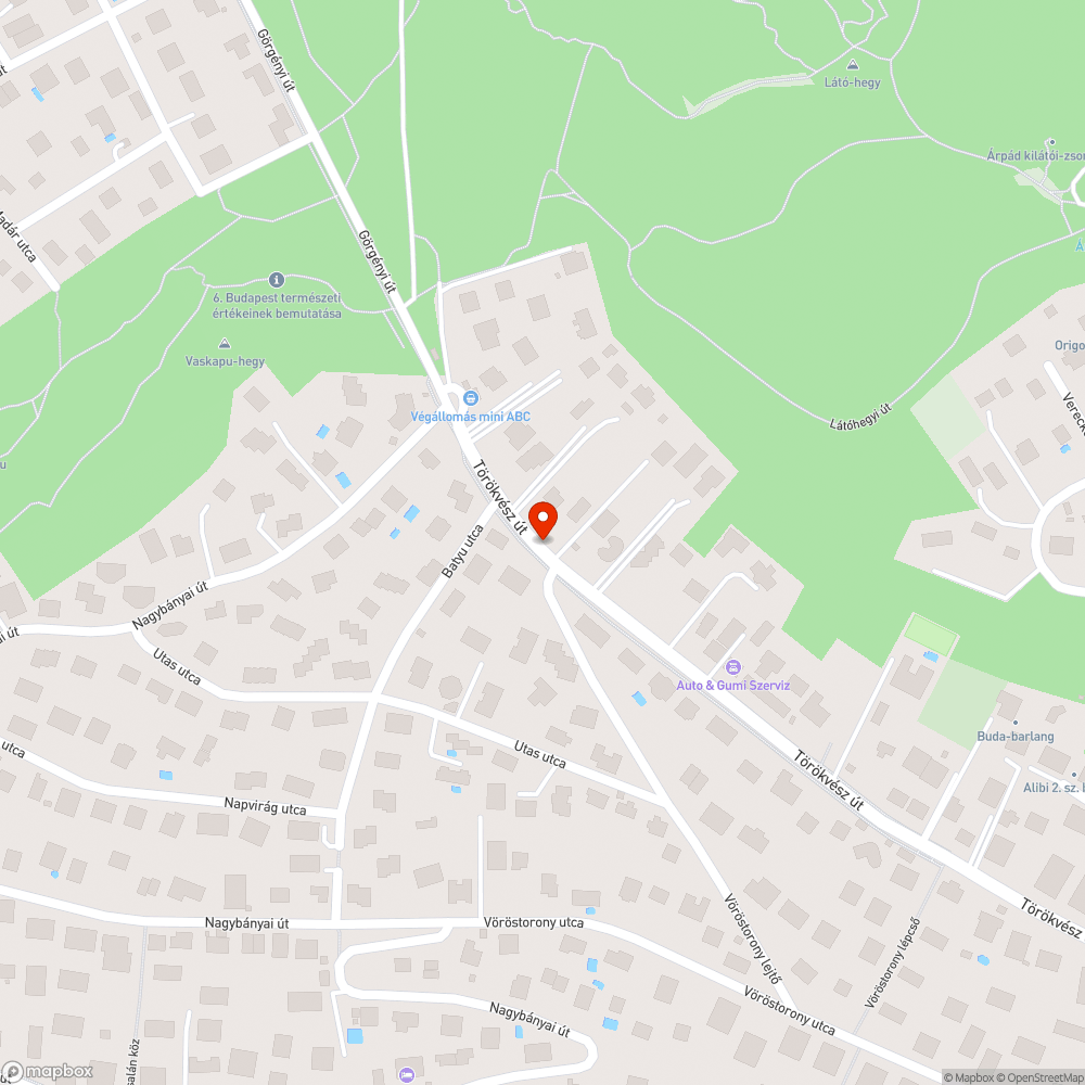 Tűzcsap fedele nyitott (törött) bejelentés helye