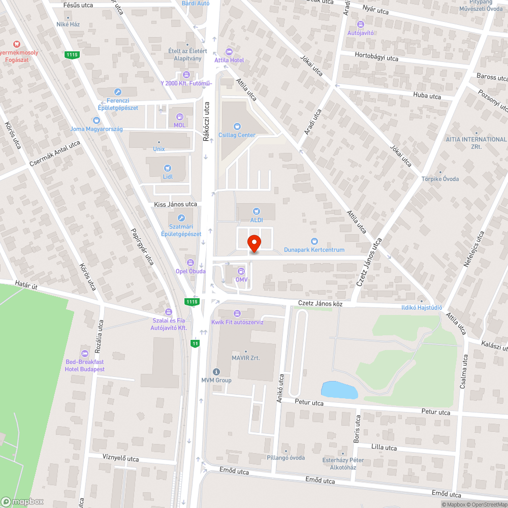 Nagy mennyiségű szemét bejelentés helye