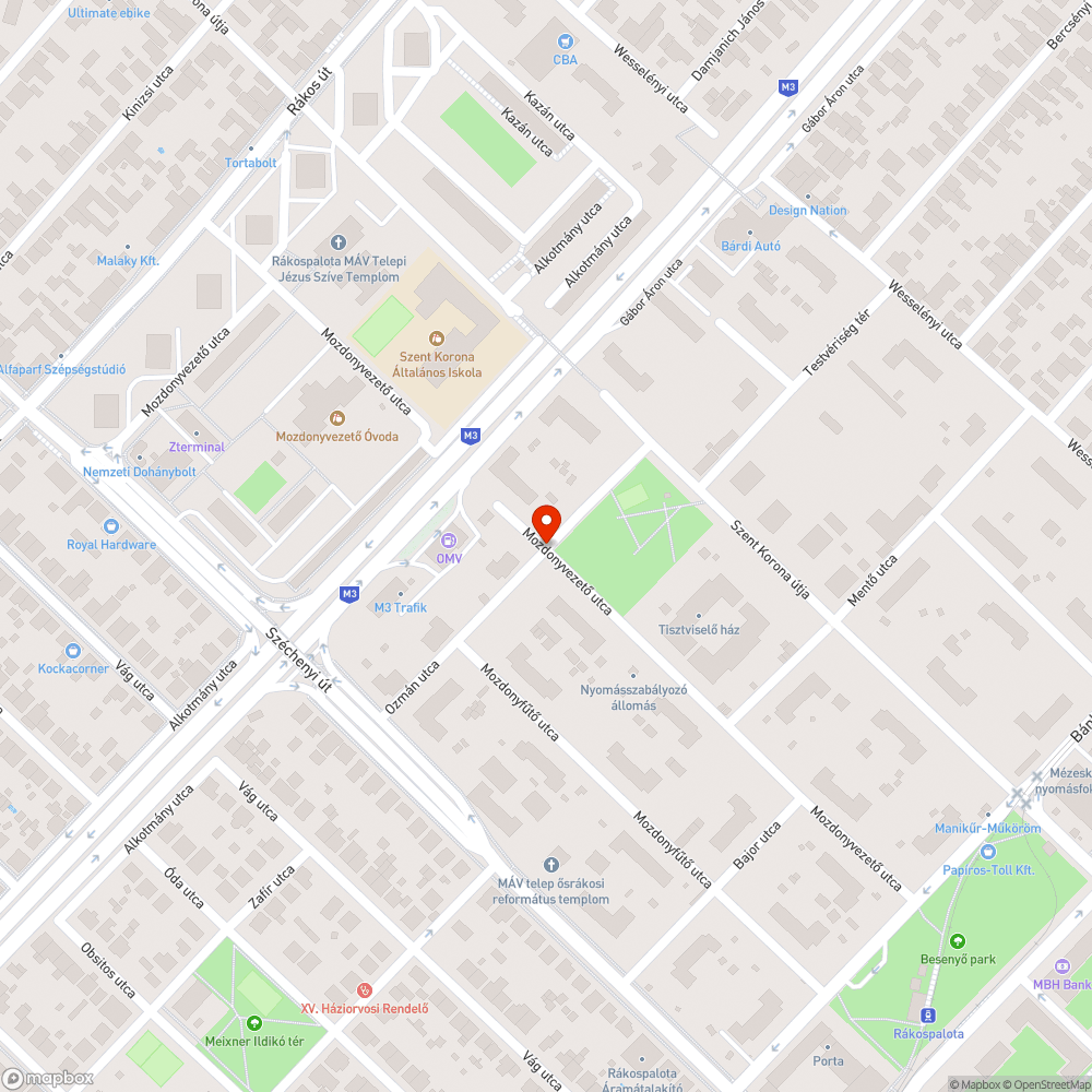 Megrongált utcatáblák bejelentés helye