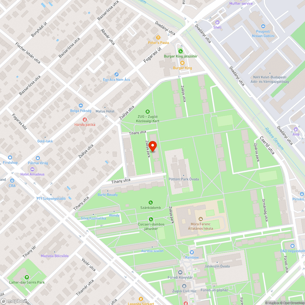 Közvilágítás bejelentés helye