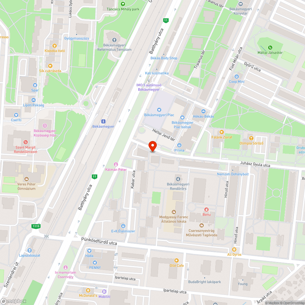 Rongált telefonfülke bejelentés helye