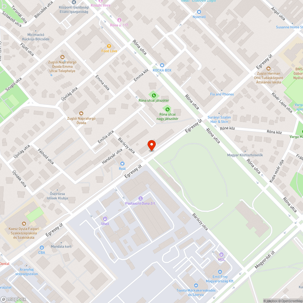 Sötét lámpa bejelentés helye