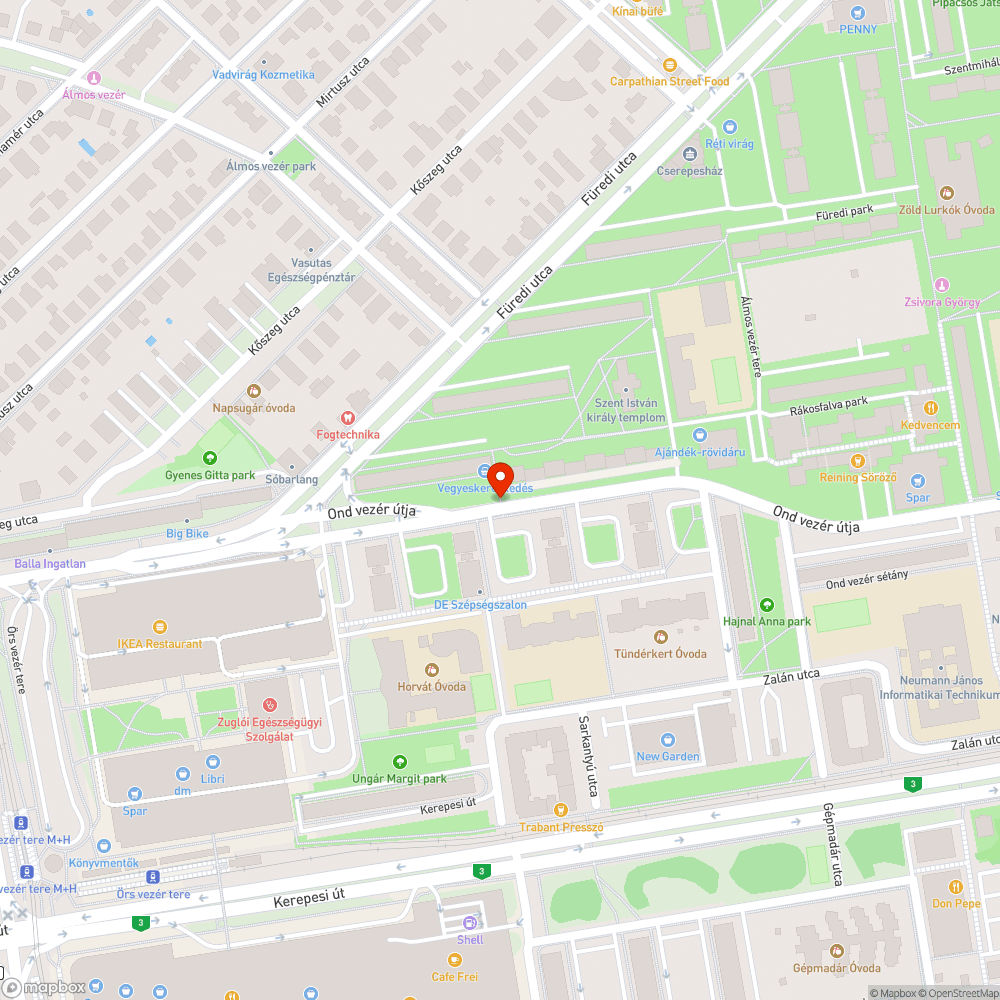 Sötét lámpa bejelentés helye