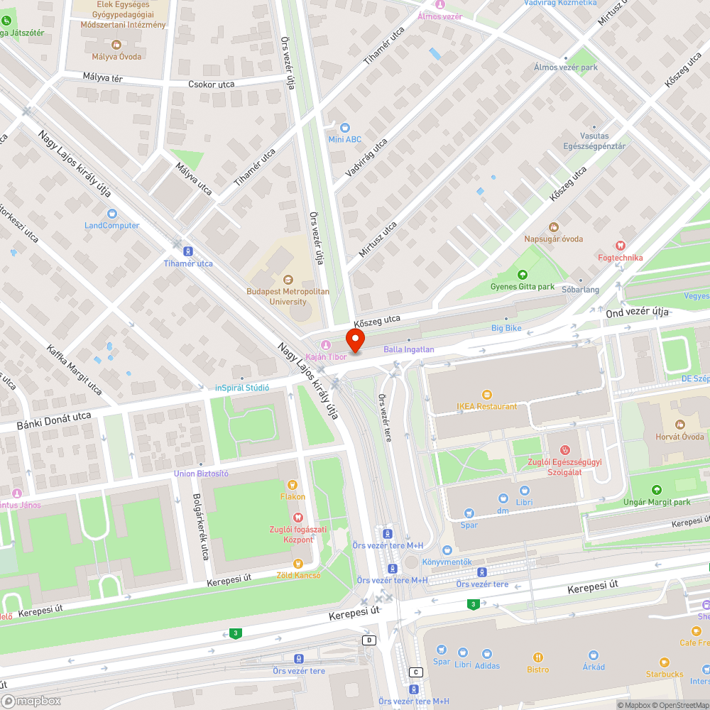 Sötét lámpa bejelentés helye