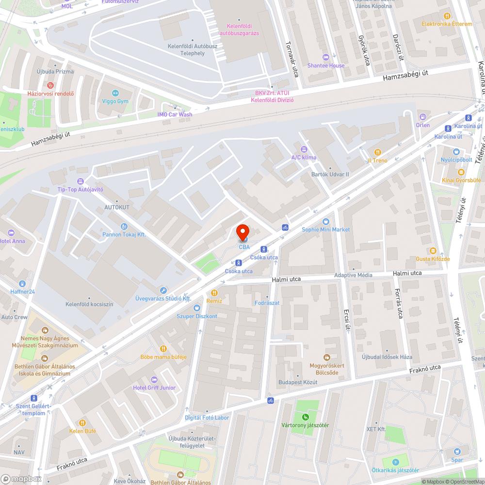 Szemetes park bejelentés helye