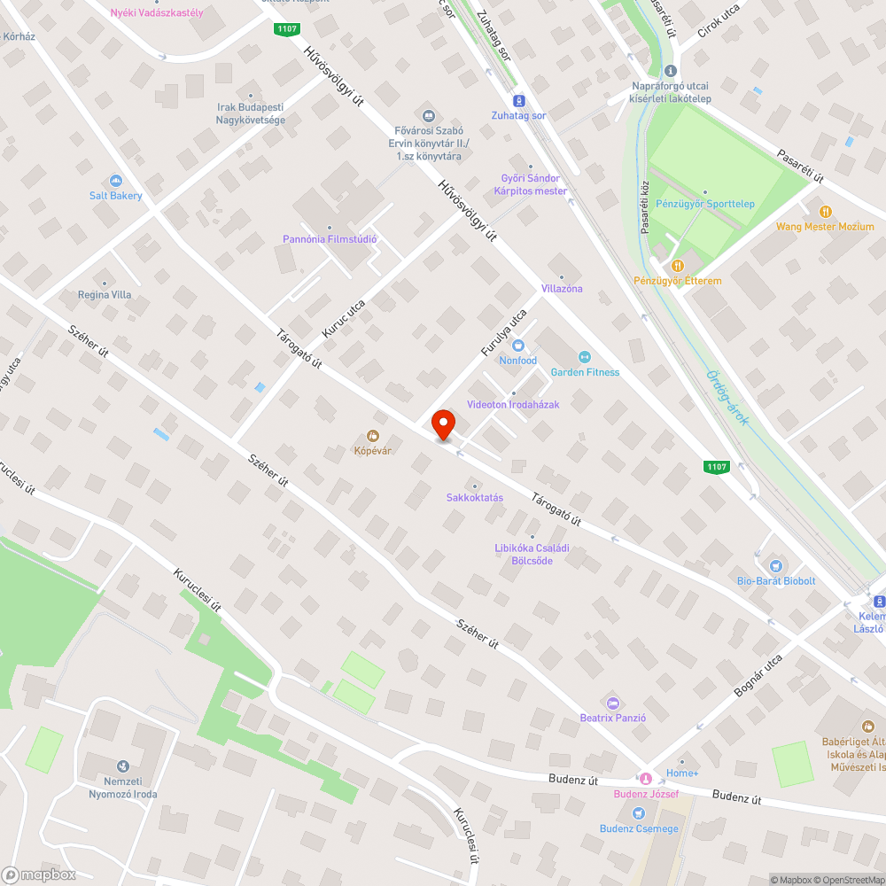 Kifordult járadaszegénykő a Tárogató úton bejelentés helye