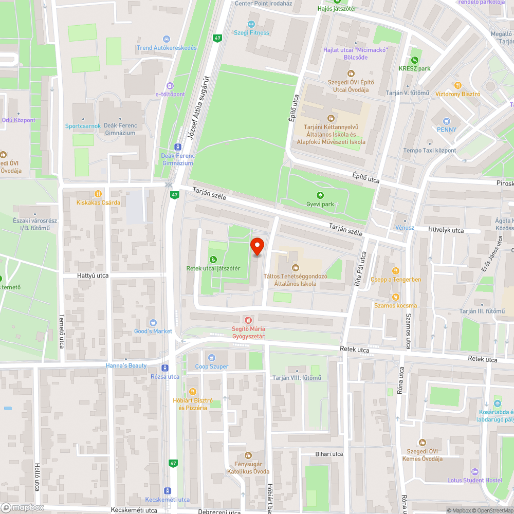 Ottfelejtett kordon bejelentés helye