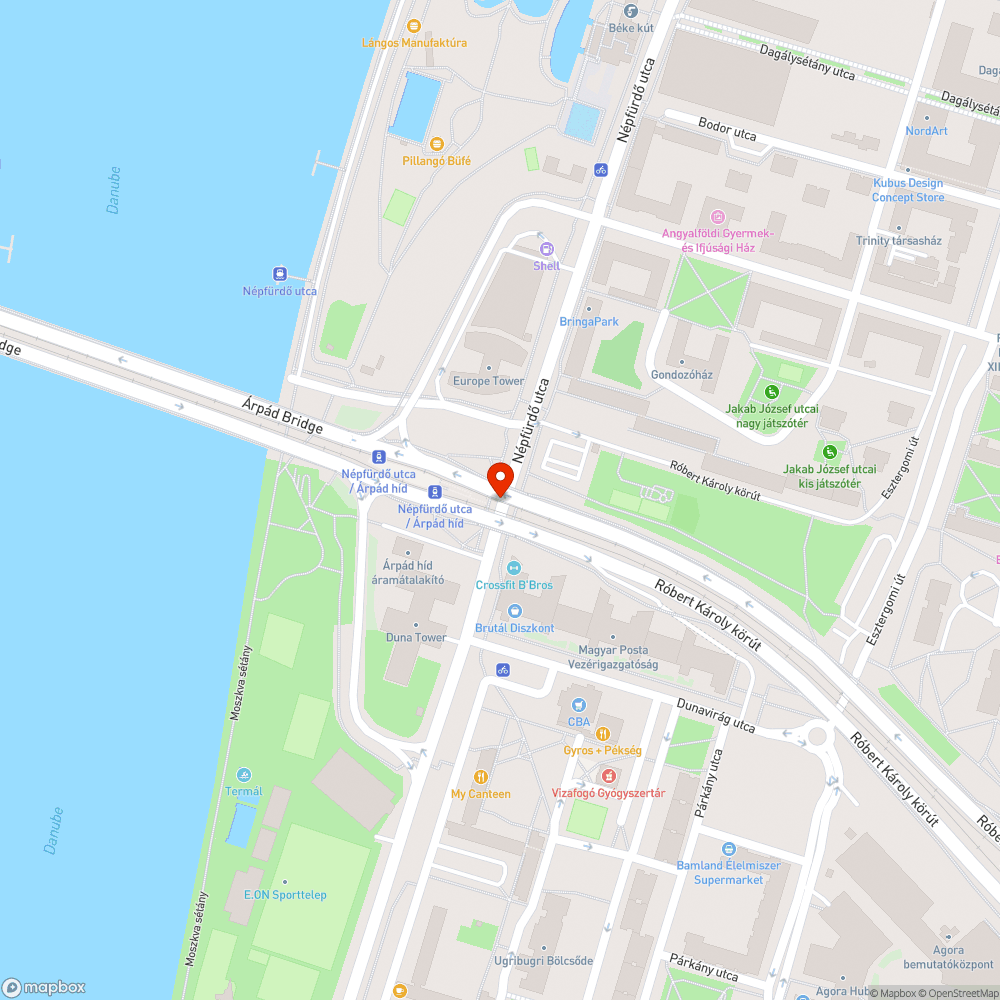 Graffitik az átjáróban bejelentés helye