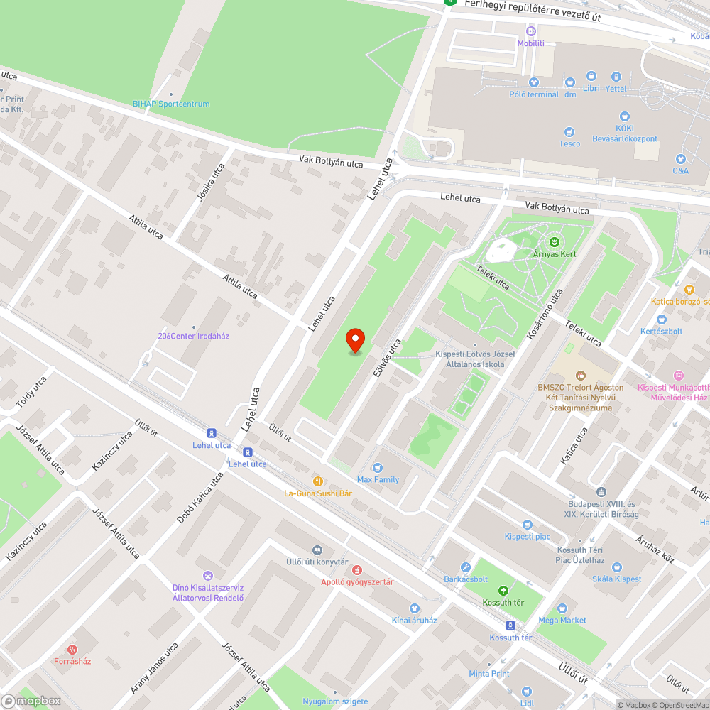 Fotel bejelentés helye