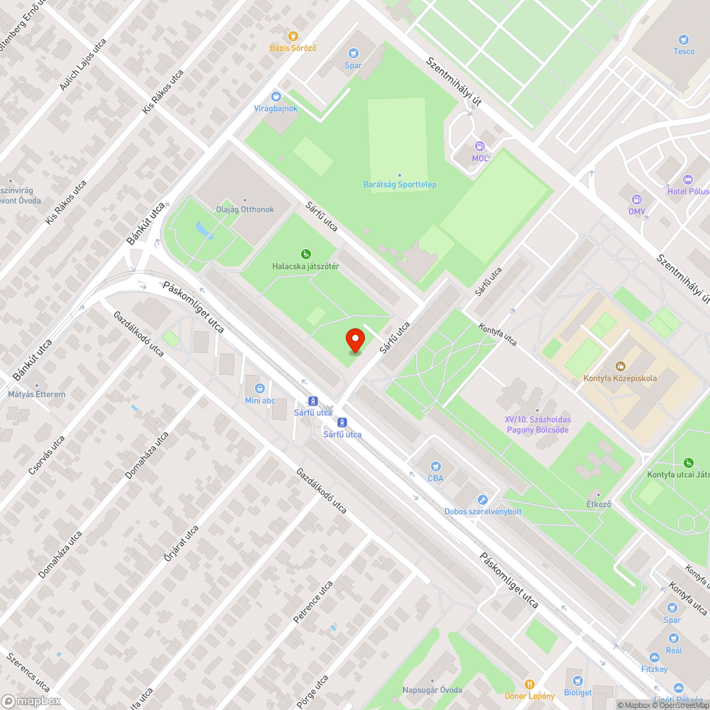 Borzalmas állapotú járda bejelentés helye